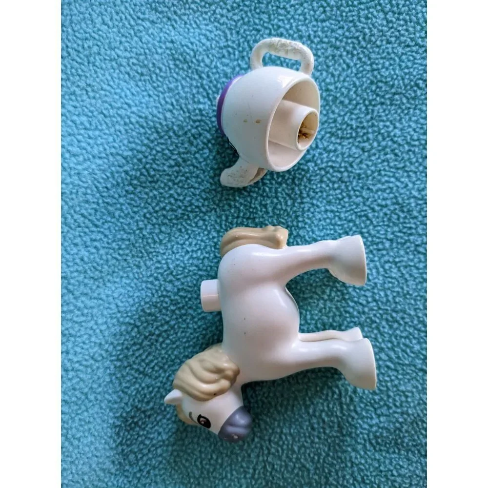 2 Piece Lego Duplo Disney Princess Tangled Maximus and Mrs. Potts Replacements